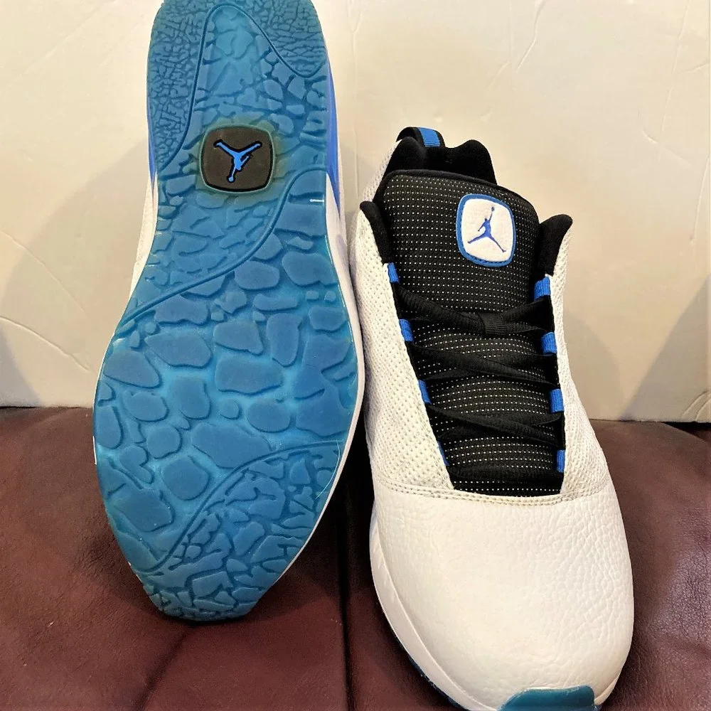 NEW!! Jordan BRAND Retro 2011 Shoes Men 10.5 Basketball Athletic White Blue - Picture 2 of 4